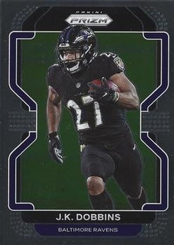 #283 J.K. Dobbins - Baltimore Ravens - 2021 Panini Prizm Football