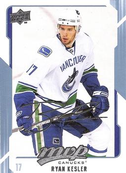 #283 Ryan Kesler - Vancouver Canucks - 2008-09 Upper Deck MVP Hockey
