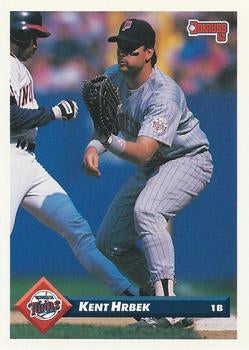 #283 Kent Hrbek - Minnesota Twins - 1993 Donruss Baseball