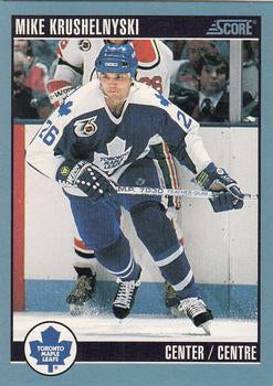 #283 Mike Krushelnyski - Toronto Maple Leafs - 1992-93 Score Canadian Hockey