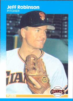 #283 Jeff Robinson - San Francisco Giants - 1987 Fleer Baseball