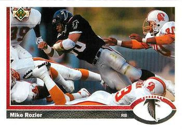 #283 Mike Rozier - Atlanta Falcons - 1991 Upper Deck Football