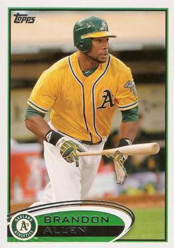 #283 Brandon Allen - Oakland Athletics - 2012 Topps Baseball