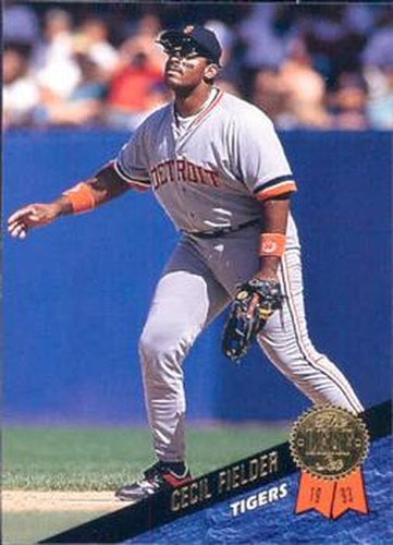 #283 Cecil Fielder - Detroit Tigers - 1993 Leaf Baseball