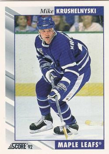 #283 Mike Krushelnyski - Toronto Maple Leafs - 1992-93 Score USA Hockey