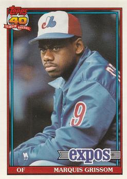 #283 Marquis Grissom - Montreal Expos - 1991 O-Pee-Chee Baseball