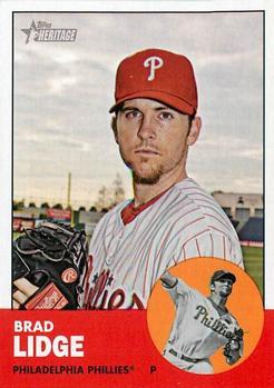 #283 Brad Lidge - Philadelphia Phillies - 2012 Topps Heritage Baseball