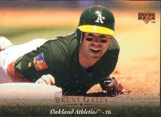 #283 Brent Gates - Oakland Athletics - 1995 Upper Deck Baseball