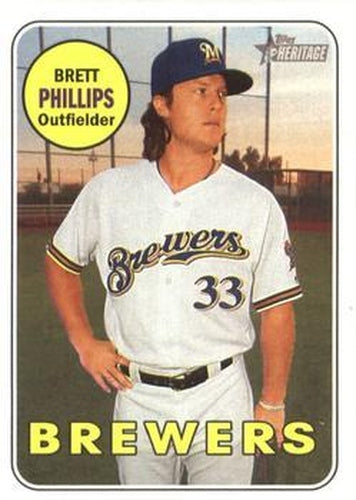 #283 Brett Phillips - Milwaukee Brewers - 2018 Topps Heritage Baseball