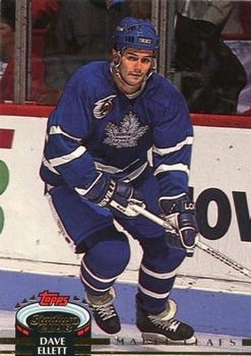 #283 Dave Ellett - Toronto Maple Leafs - 1992-93 Stadium Club Hockey