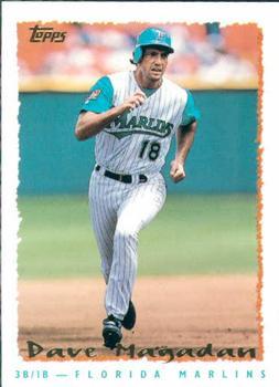 #283 Dave Magadan - Florida Marlins - 1995 Topps Baseball