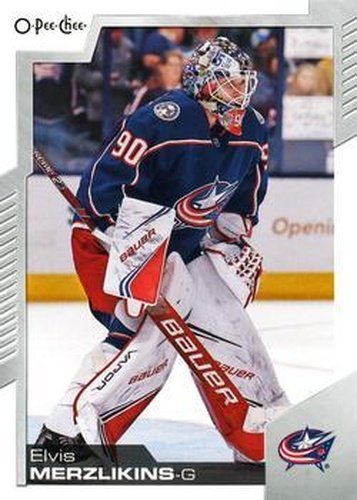 #283 Elvis Merzlikins - Columbus Blue Jackets - 2020-21 O-Pee-Chee Hockey