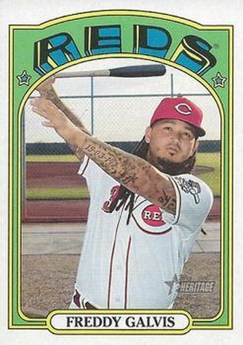 #283 Freddy Galvis - Cincinnati Reds - 2021 Topps Heritage Baseball