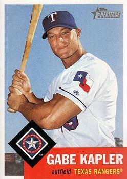 #283 Gabe Kapler - Texas Rangers - 2002 Topps Heritage Baseball