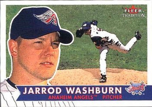 #283 Jarrod Washburn - Anaheim Angels - 2001 Fleer Tradition Baseball
