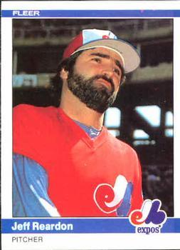 #283 Jeff Reardon - Montreal Expos - 1984 Fleer Baseball