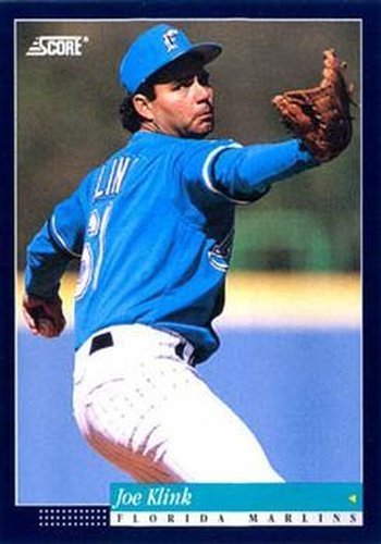 #283 Joe Klink - Florida Marlins -1994 Score Baseball
