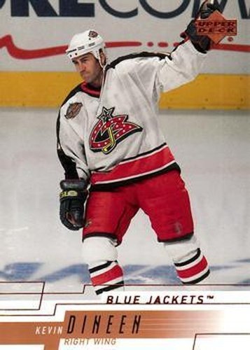#283 Kevin Dineen - Columbus Blue Jackets - 2000-01 Upper Deck Hockey