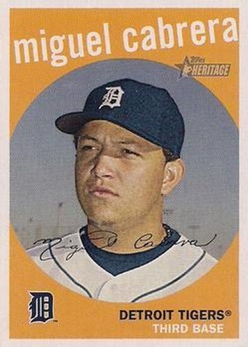 #283 Miguel Cabrera - Detroit Tigers - 2008 Topps Heritage Baseball