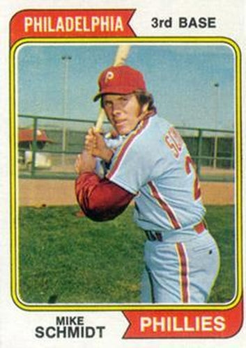 #283 Mike Schmidt - Philadelphia Phillies - 1974 Topps Baseball