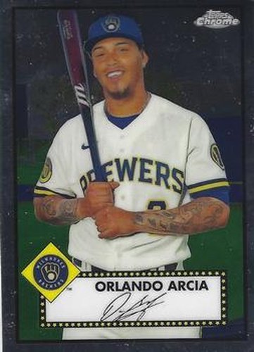 #283 Orlando Arcia - Milwaukee Brewers - 2021 Topps Chrome Platinum Anniversary Baseball