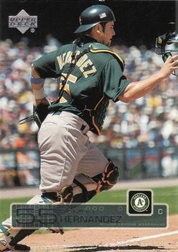 #283 Ramon Hernandez - Oakland Athletics - 2003 Upper Deck Baseball