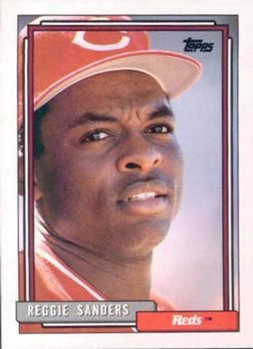 #283 Reggie Sanders - Cincinnati Reds - 1992 Topps Baseball