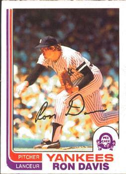 #283 Ron Davis - New York Yankees - 1982 O-Pee-Chee Baseball