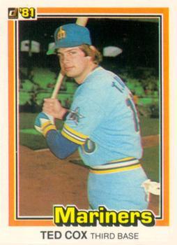 #283 Ted Cox - Seattle Mariners - 1981 Donruss Baseball