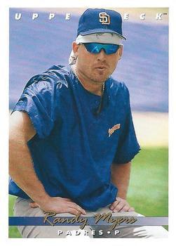 #283 Randy Myers - San Diego Padres - 1993 Upper Deck Baseball