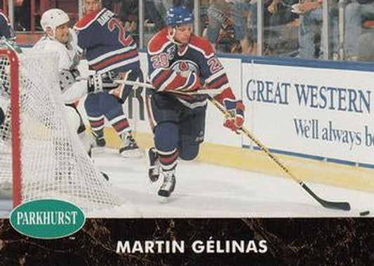 #283 Martin Gelinas - Edmonton Oilers - 1991-92 Parkhurst Hockey