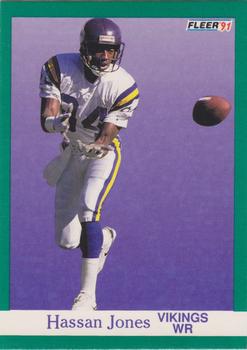 #283 Hassan Jones - Minnesota Vikings - 1991 Fleer Football