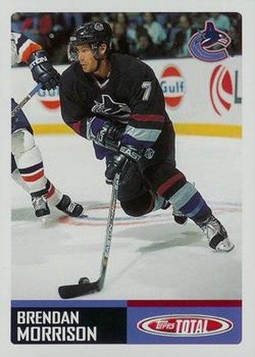 #283 Brendan Morrison - Vancouver Canucks - 2002-03 Topps Total Hockey