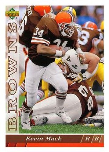 #283 Kevin Mack - Cleveland Browns - 1993 Upper Deck Football