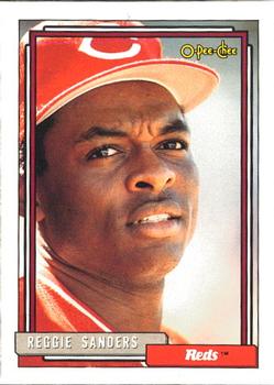 #283 Reggie Sanders - Cincinnati Reds - 1992 O-Pee-Chee Baseball