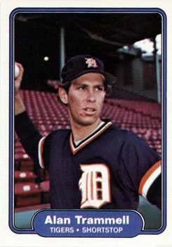 #283 Alan Trammell - Detroit Tigers - 1982 Fleer Baseball