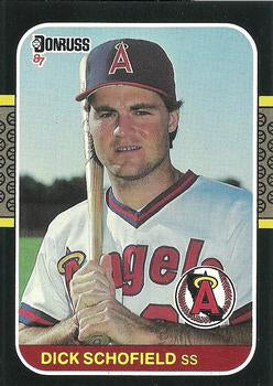 #283 Dick Schofield - California Angels - 1987 Donruss Baseball