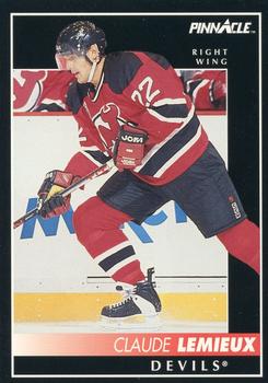 #284 Claude Lemieux - New Jersey Devils - 1992-93 Pinnacle Canadian Hockey