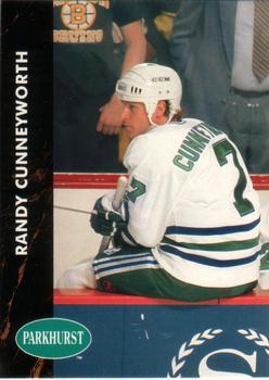 #284 Randy Cunneyworth - Hartford Whalers - 1991-92 Parkhurst Hockey
