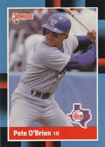 #284 Pete O'Brien - Texas Rangers - 1988 Donruss Baseball