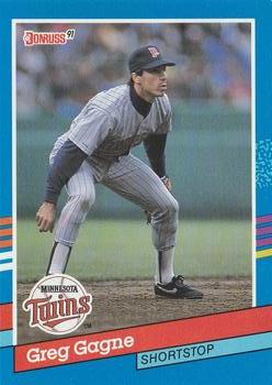 #284 Greg Gagne - Minnesota Twins - 1991 Donruss Baseball