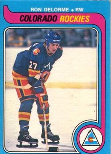 #284 Ron Delorme - Colorado Rockies - 1979-80 O-Pee-Chee Hockey