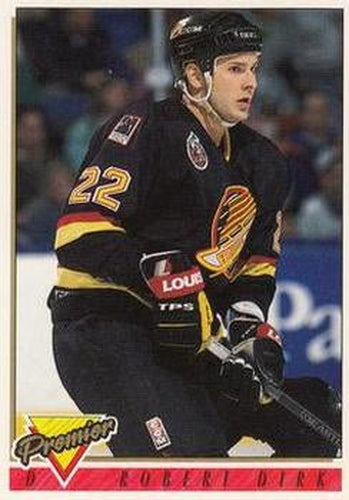 #284 Robert Dirk - Vancouver Canucks - 1993-94 Topps Premier Hockey