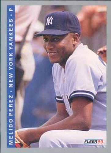 #284 Melido Perez - New York Yankees - 1993 Fleer Baseball