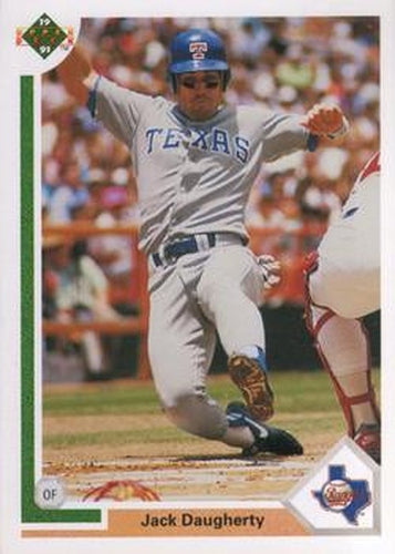 #284 Jack Daugherty - Texas Rangers - 1991 Upper Deck Baseball