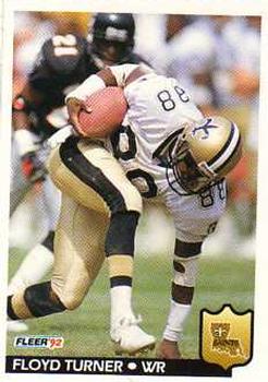 #284 Floyd Turner - New Orleans Saints - 1992 Fleer Football