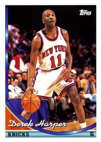 #284 Derek Harper - New York Knicks - 1993-94 Topps Basketball