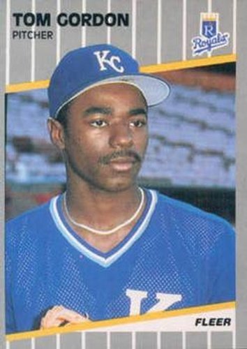 #284 Tom Gordon - Kansas City Royals - 1989 Fleer Baseball
