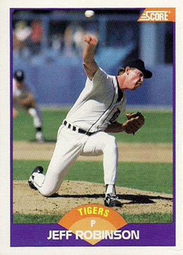 #284 Jeff Robinson - Detroit Tigers - 1989 Score Baseball