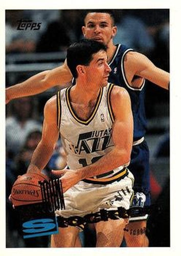 #284 John Stockton - Utah Jazz - 1995-96 Topps Basketball